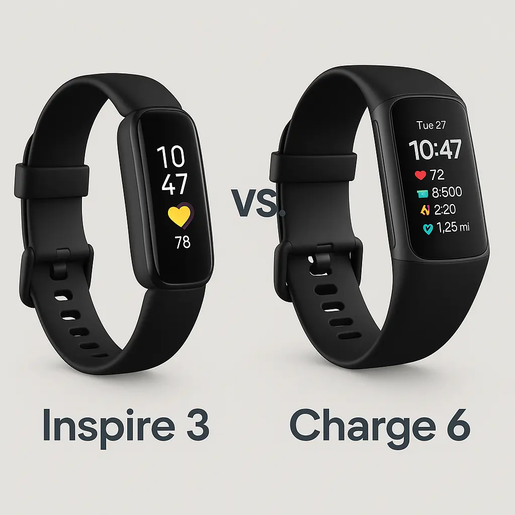 Fitbit inspire 3 health & fitness tracker vs fitbit charge 6 fitness tracker specs