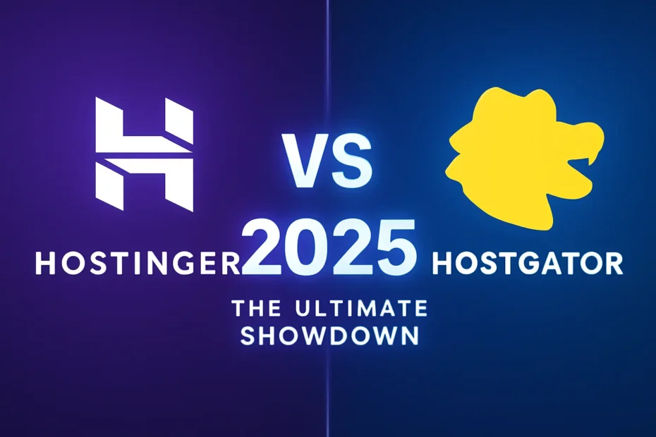 Hostinger vs hostgator 2025 the ultimate showdown