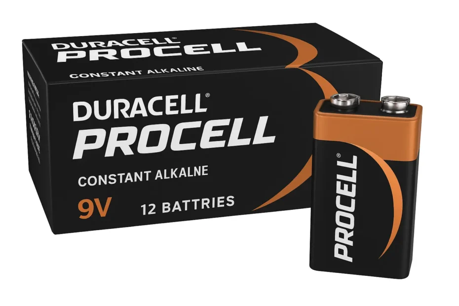 duracell procell constant 9v alkaline battery 12 pack